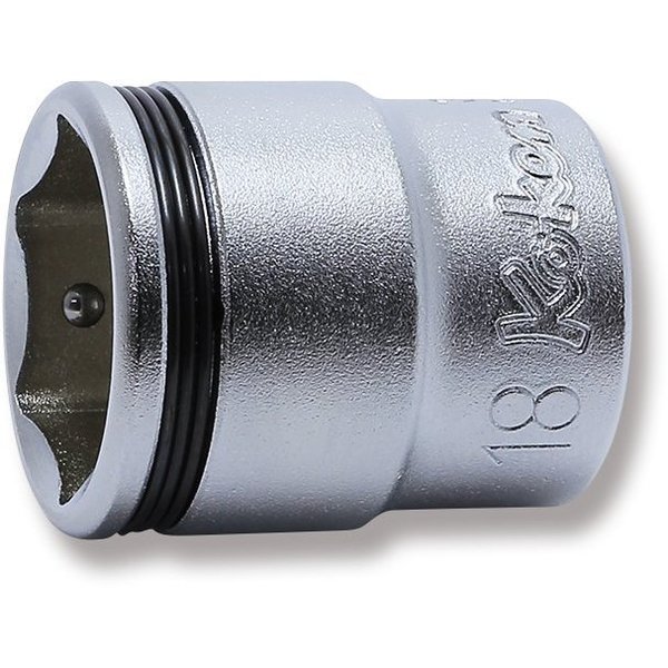 Ko-Ken Socket 18mm Nut Grip 29mm 3/8 Sq. Drive 3450M-18